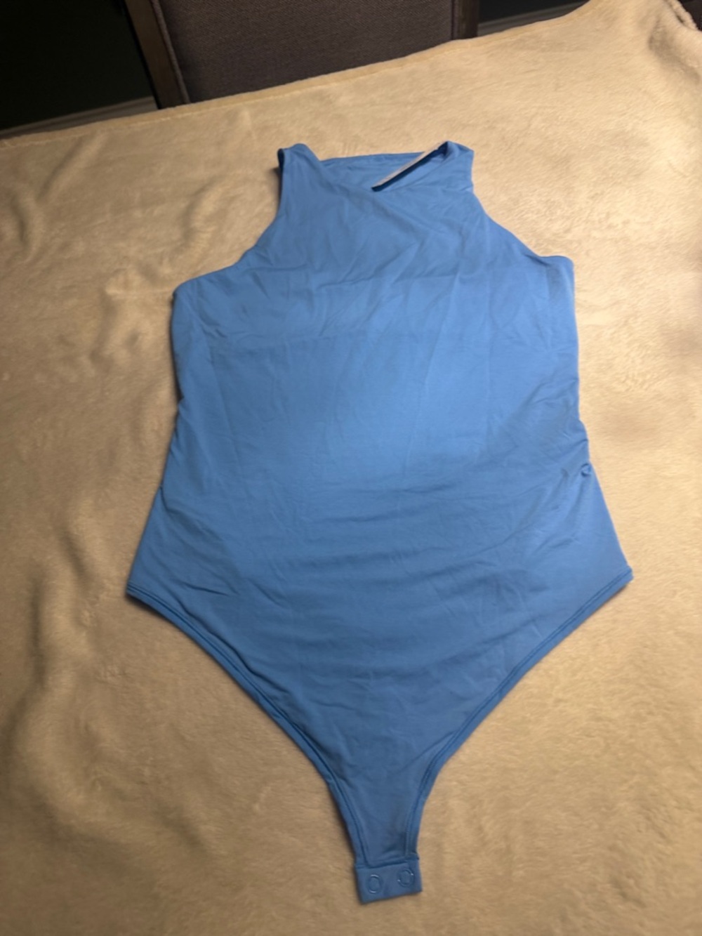 Victoria's Secret Light Blue Short Sleeve Bodysuit